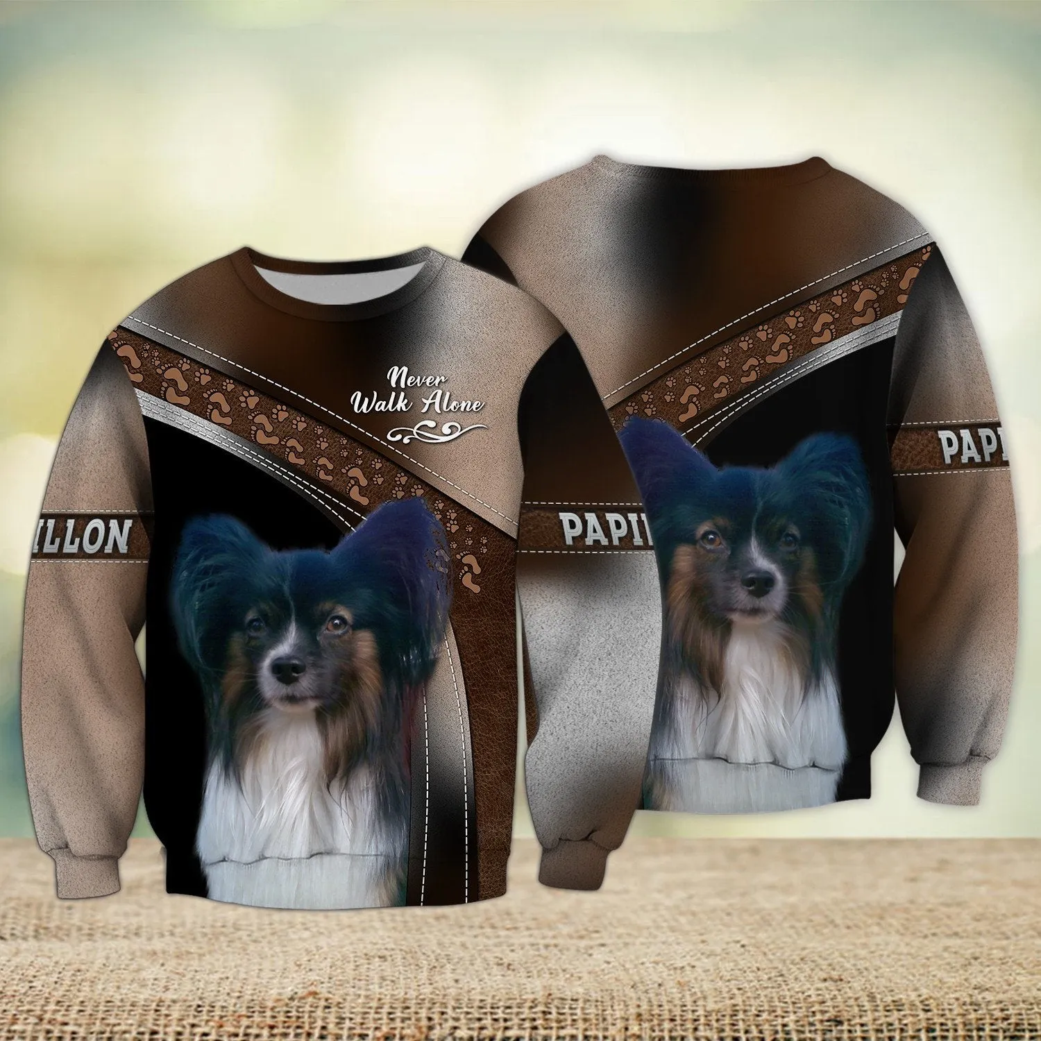 Papillon Love Multicolor Never Walk Alone 3D Full Print Sweatshirt Gift