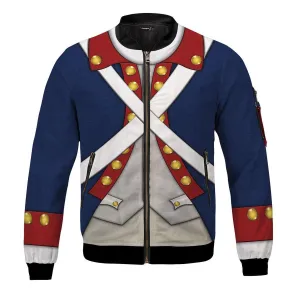 Patriot Soldier in American Revolution Bomber Jacket