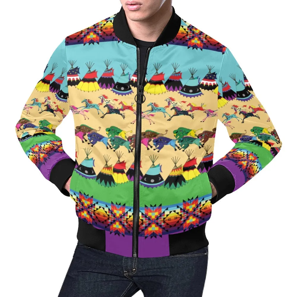 Prairie Bison Bomber Jacket for Men