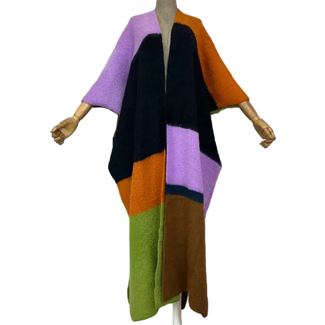 Pre Order:  Warm Colorful Vibe Maxi Cardigan - WINI