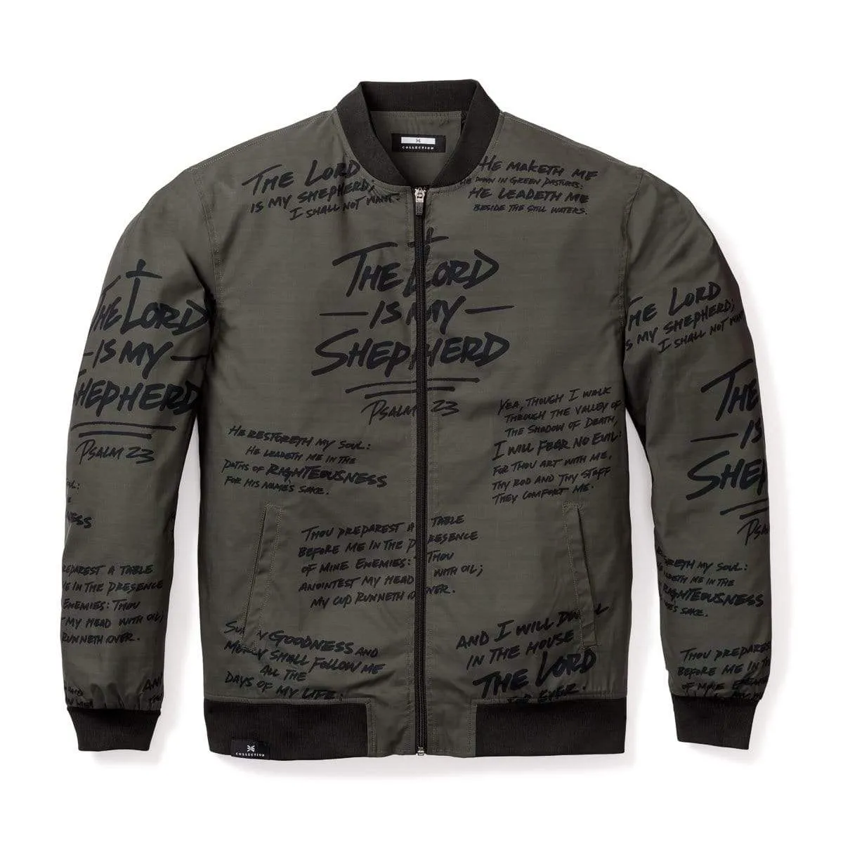 Psalm 23 Bomber Jacket - Army