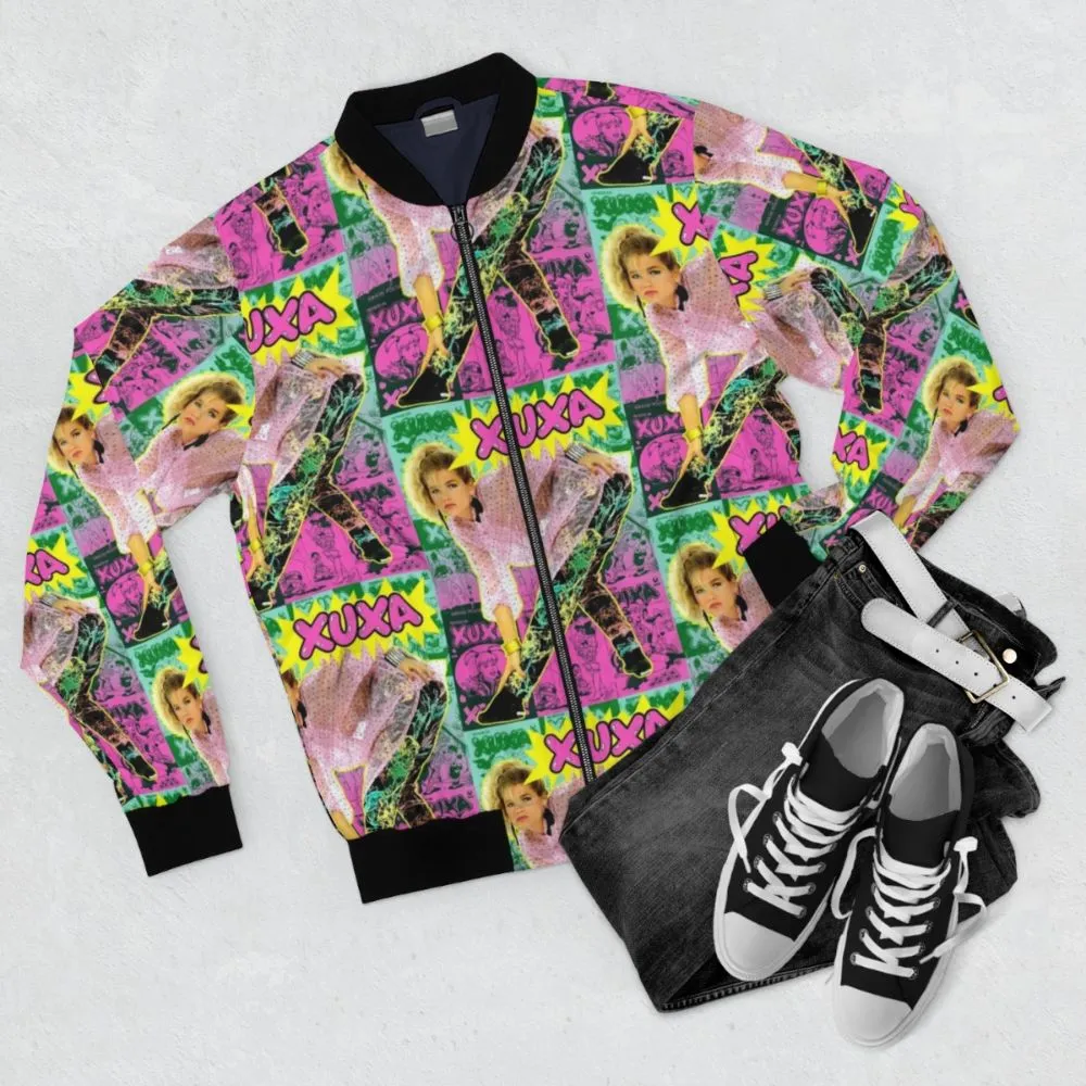 "XUXA Retro 1980s Bomber Jacket"