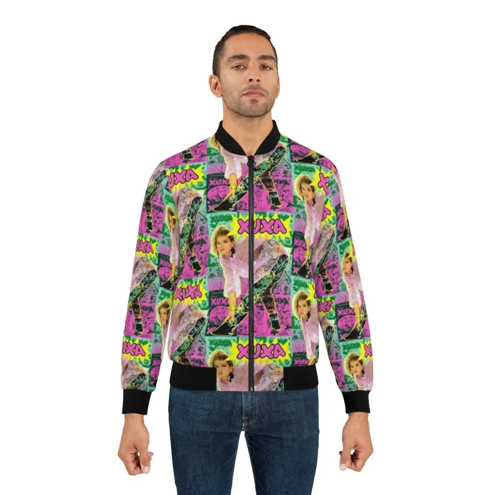 "XUXA Retro 1980s Bomber Jacket"