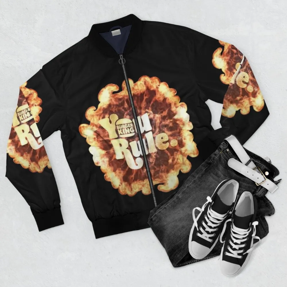 "YOU RULE" Bomber Jacket - Fast Food Inspired Fashion