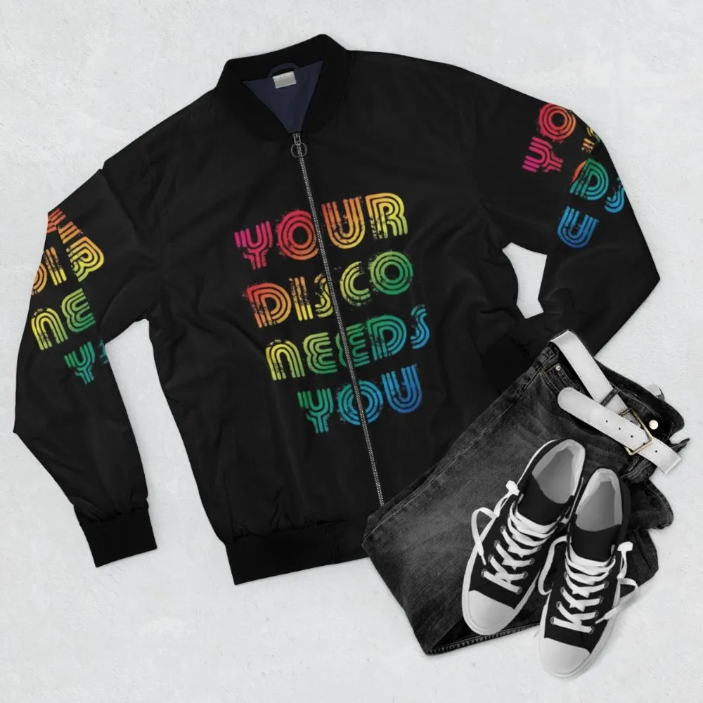 "Your Disco Needs You" Pride Bomber Jacket