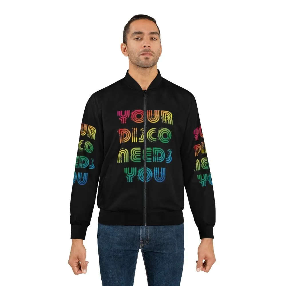 "Your Disco Needs You" Pride Bomber Jacket