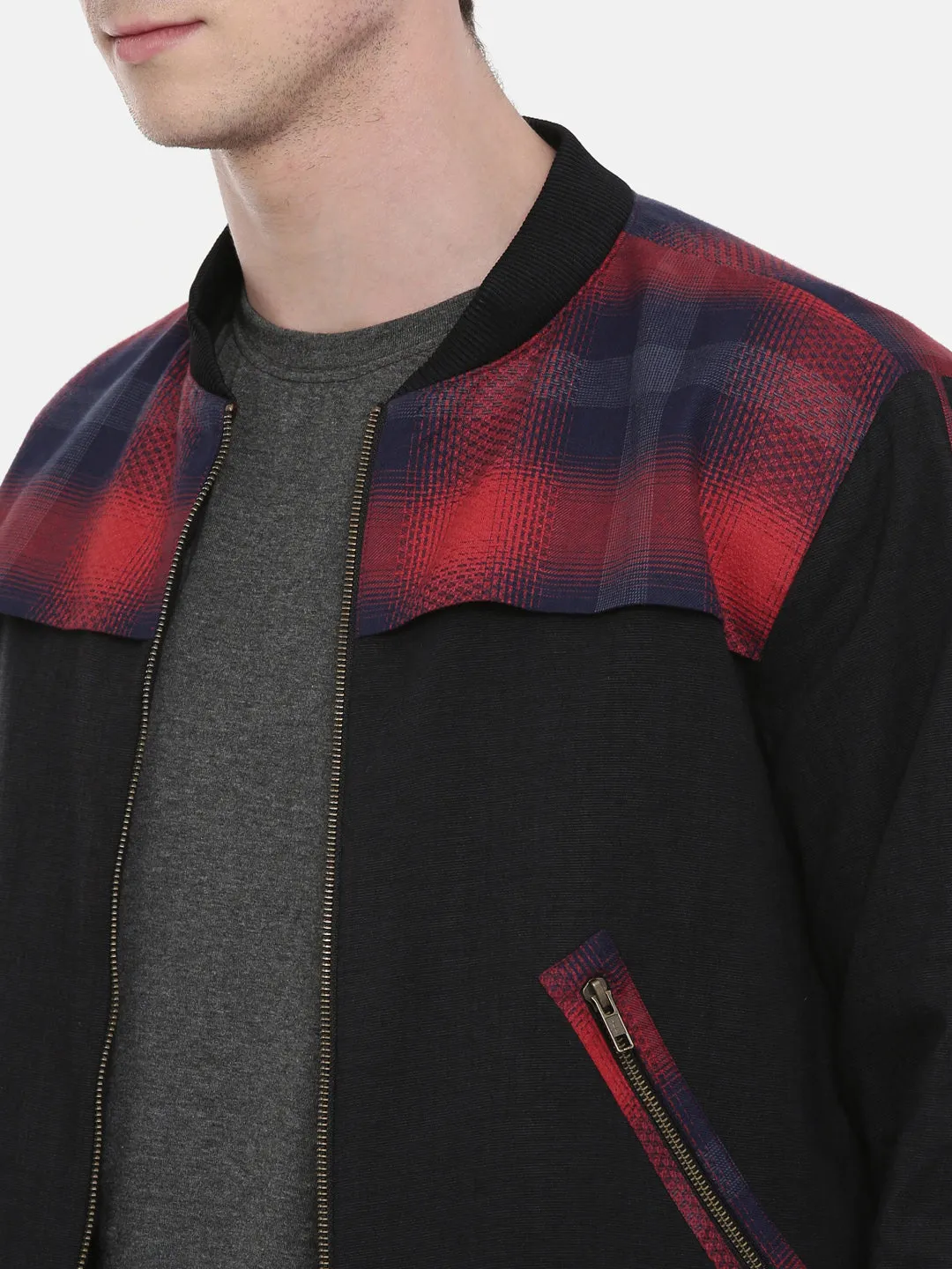 Retro Chex Bomber Jacket - MMBJ003