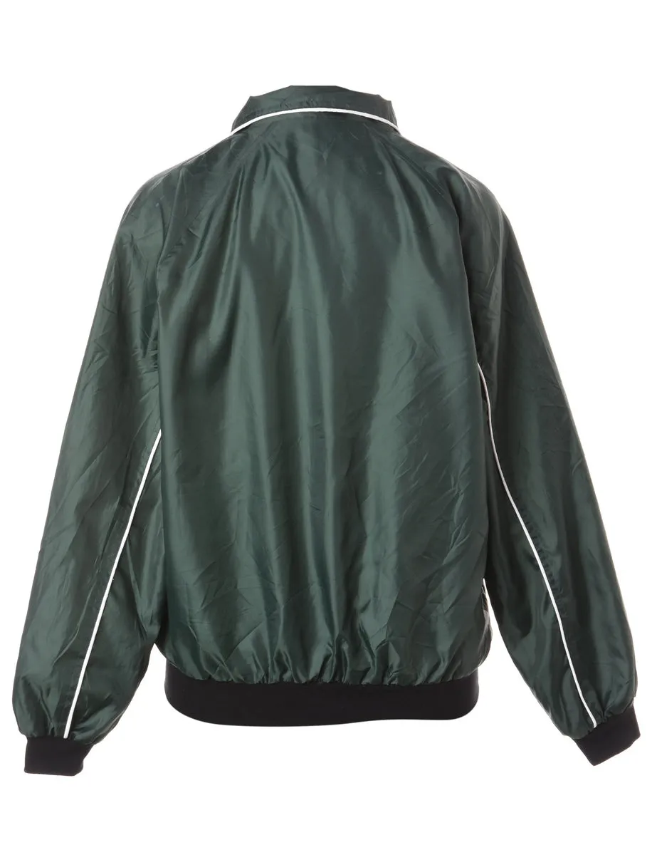 Reworked Dark Green Bomber Jacket - XL