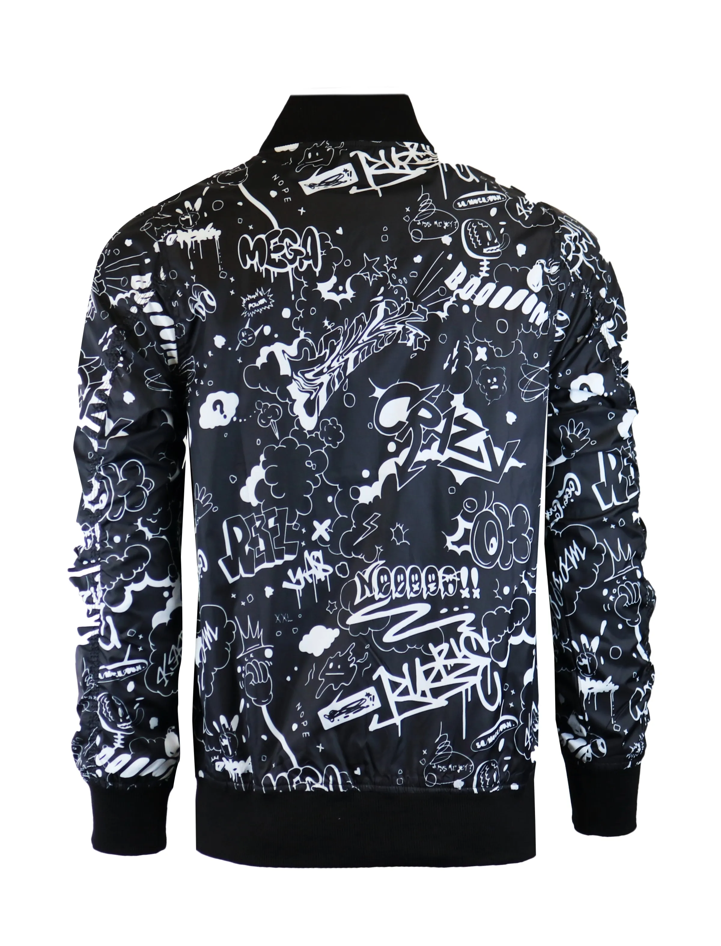 S51050-ANIMATION BOMBER JACKET (BLACK)