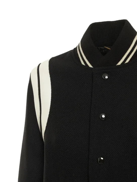 Saint Laurent   Wool blend bomber jacket 