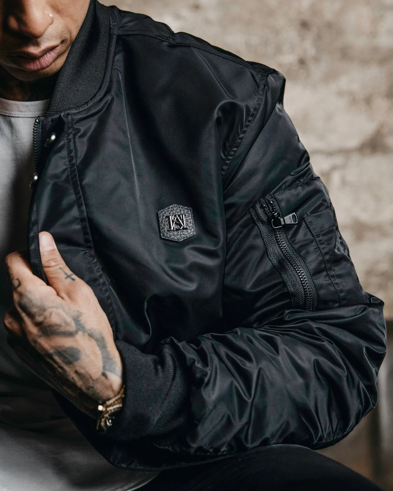 Saint Morta Annex Bomber Jacket Black