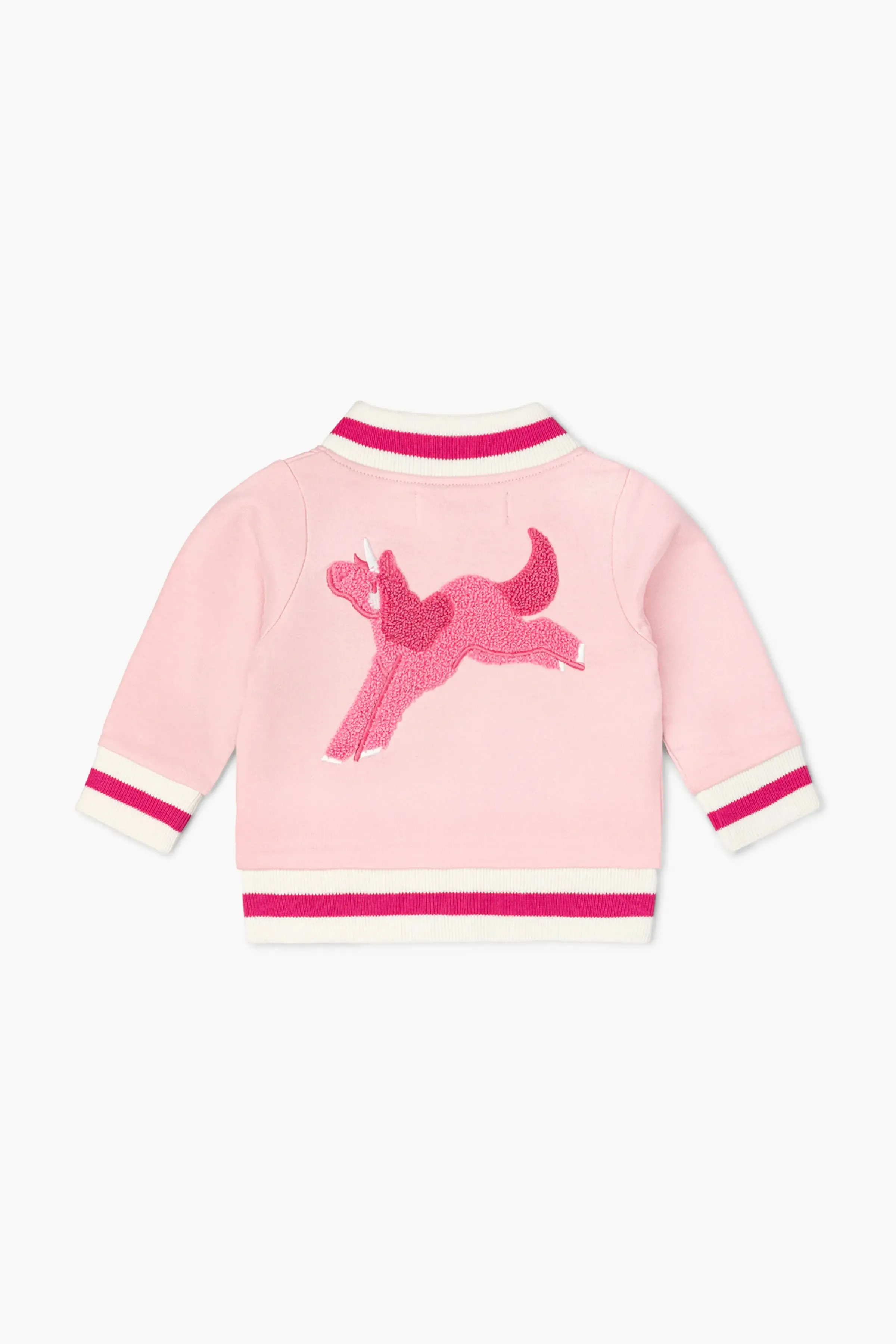 SALE - Zip Bomber Jacket_Pink Unicorns