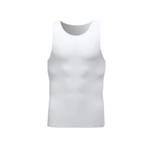 Santic Srui Men Cycling Vest Sleeveless Bike Base Layer White