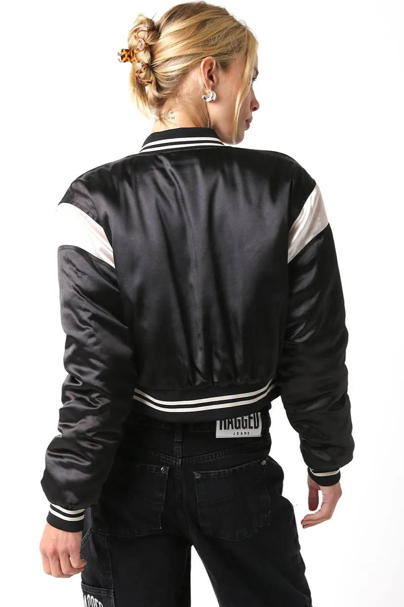 Satin Bomber Jacket