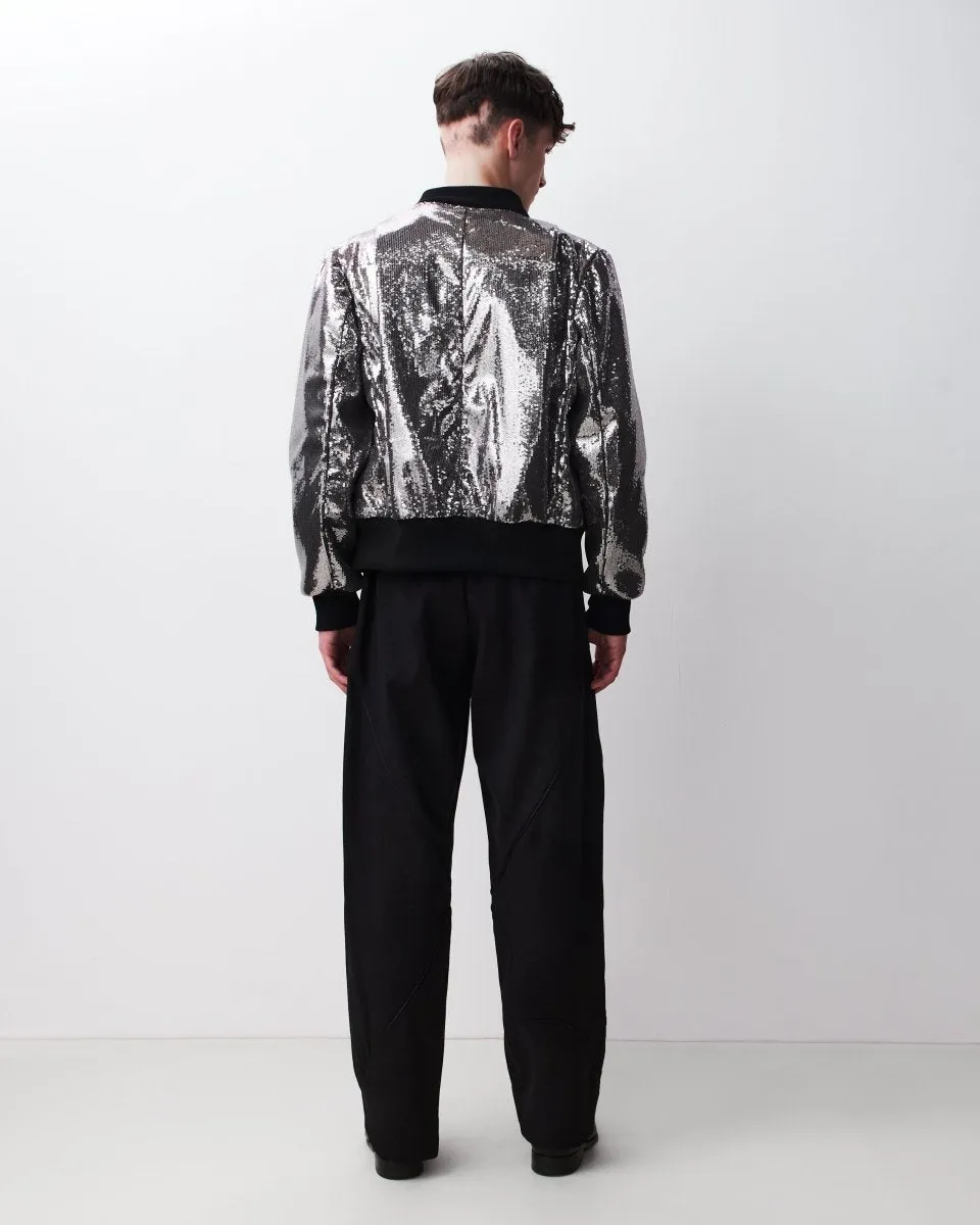 Sequin Bomber Jacket