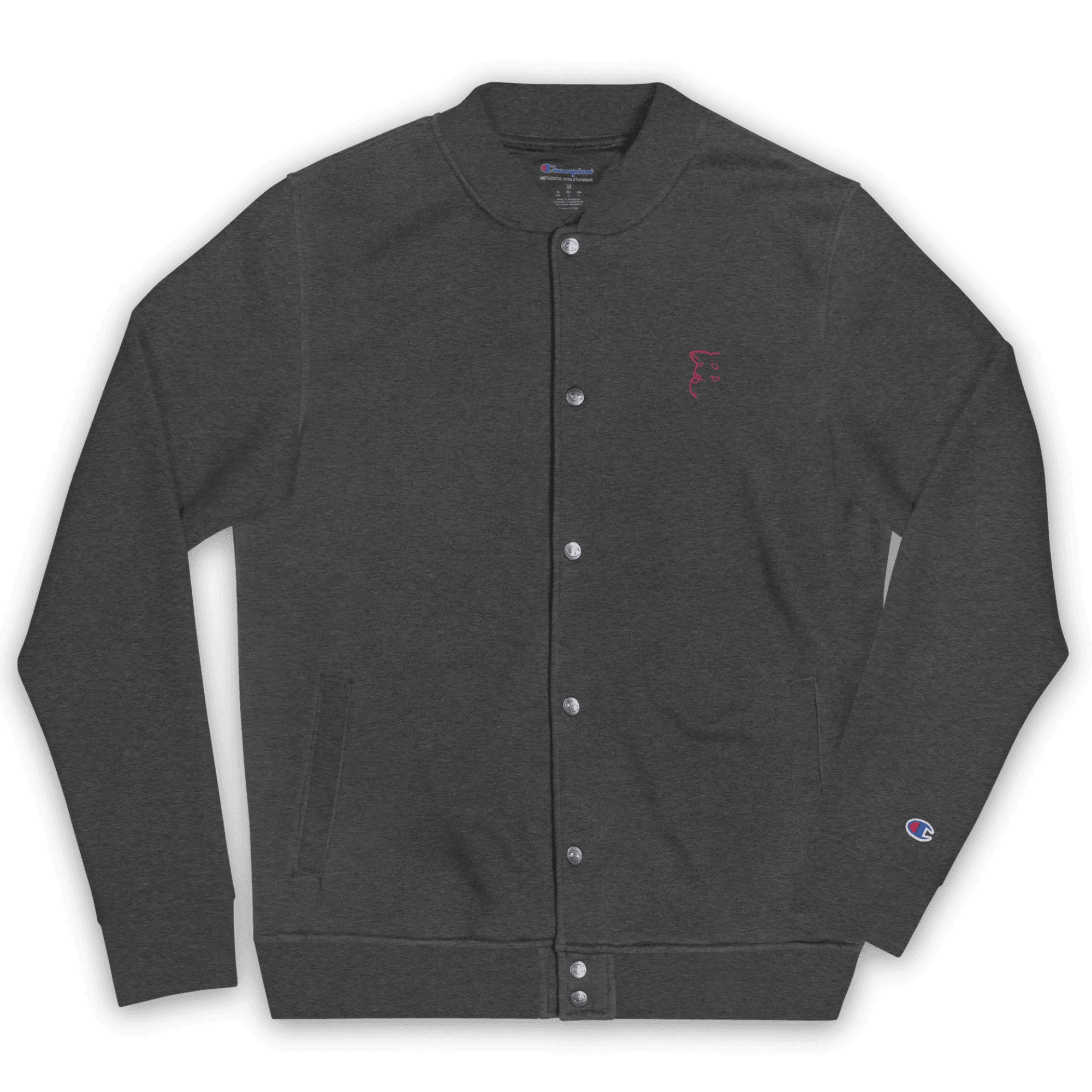 'Simply Barker' Embroidered Champion Bomber Jacket