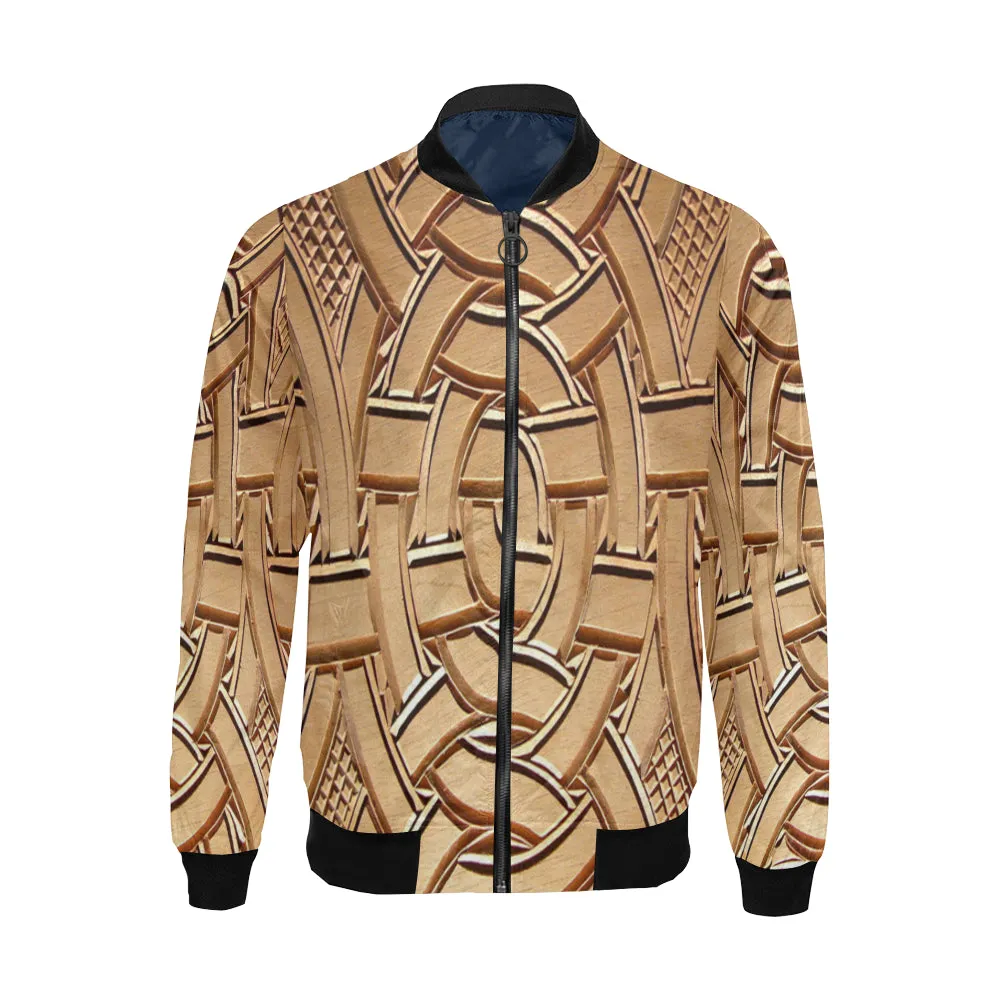 TEMBE ART WOOD  Bomber Jacket for Men