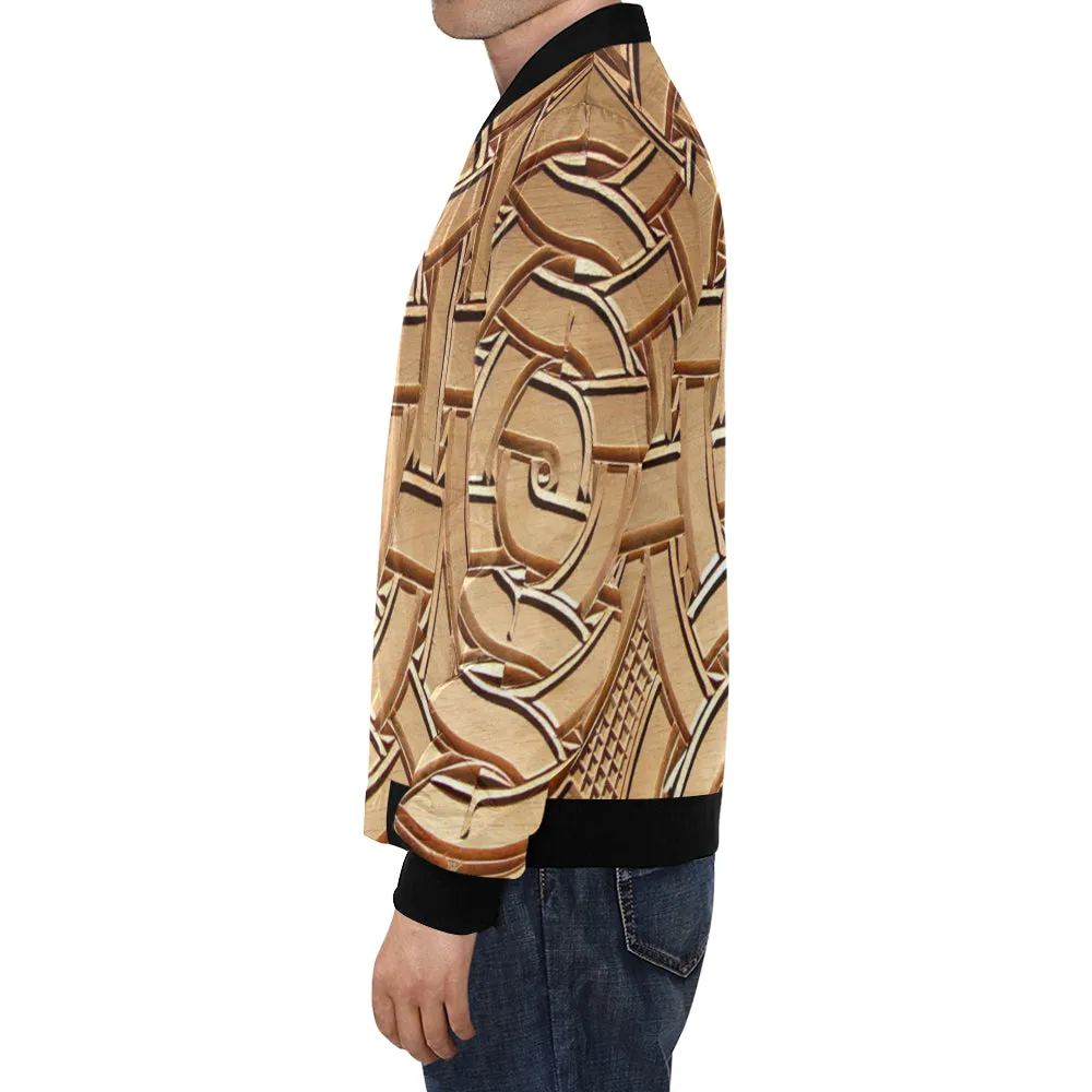 TEMBE ART WOOD  Bomber Jacket for Men