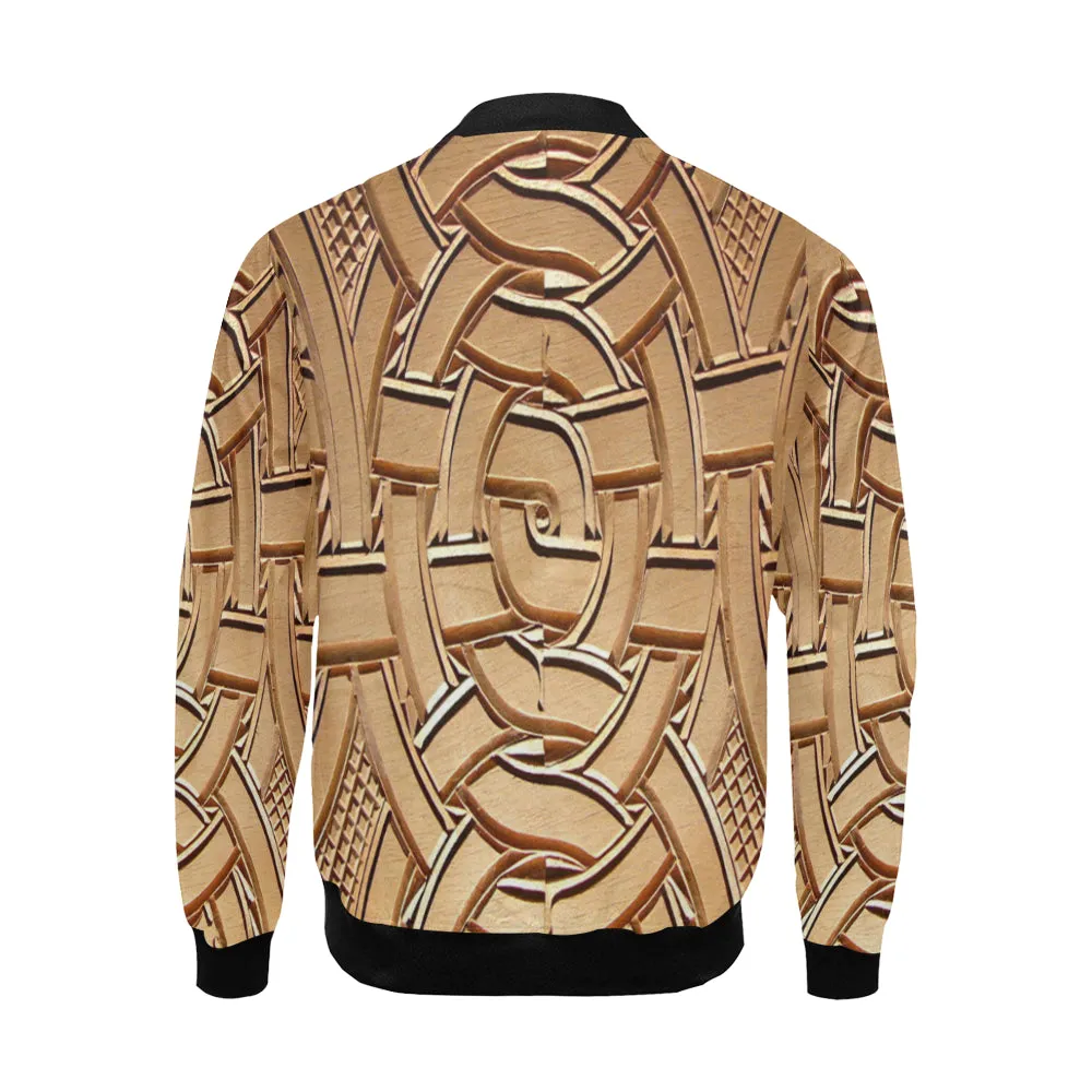 TEMBE ART WOOD  Bomber Jacket for Men