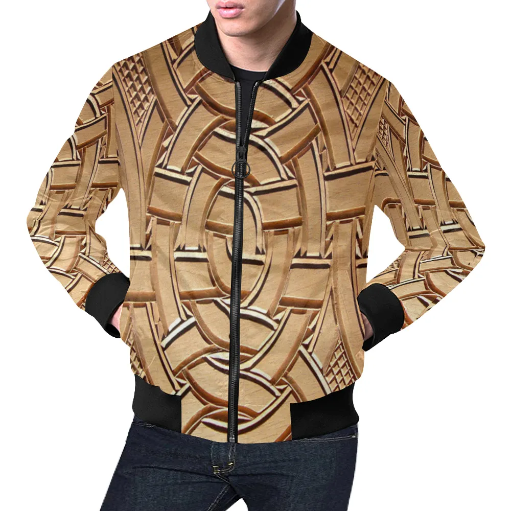 TEMBE ART WOOD  Bomber Jacket for Men