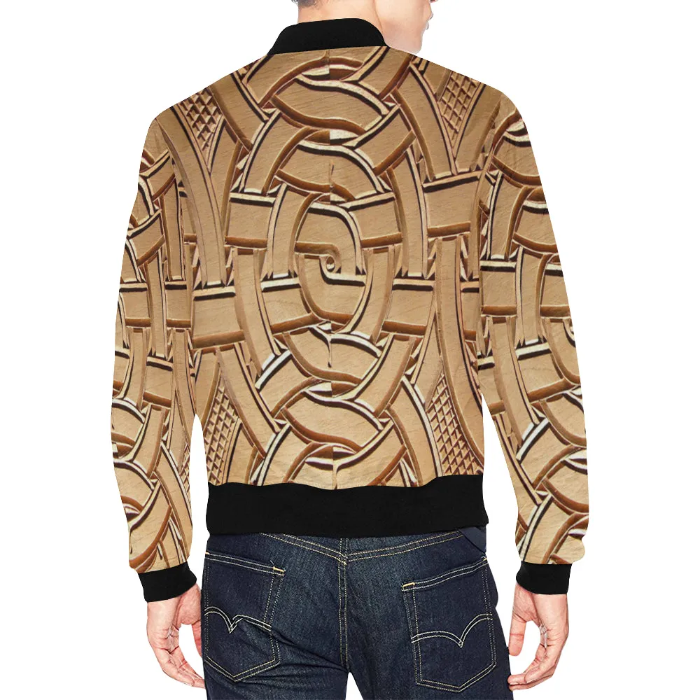 TEMBE ART WOOD  Bomber Jacket for Men