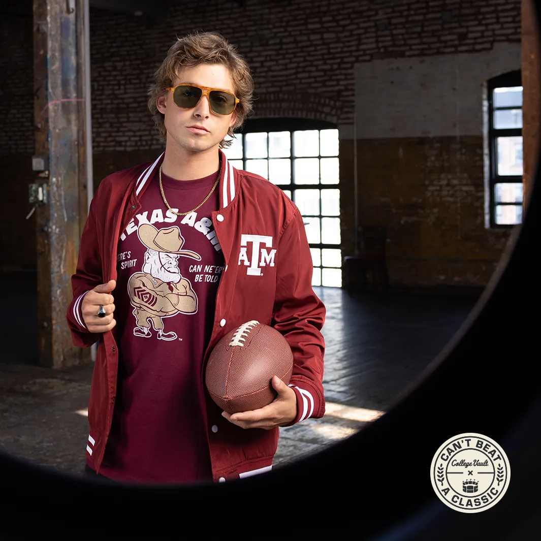 Texas A&M Aggies Vintage Script Bomber Jacket