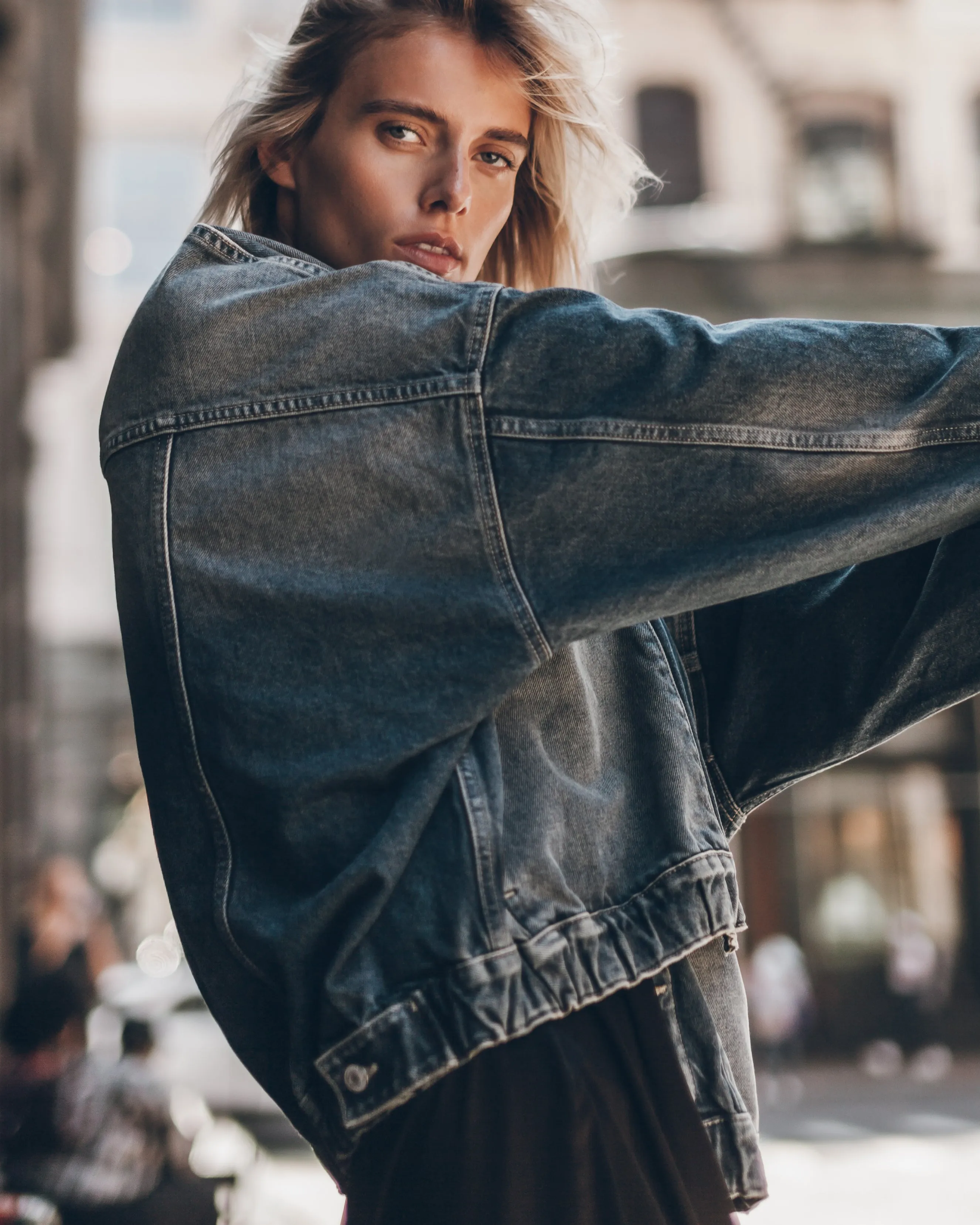 The Dark Blue Denim Jacket