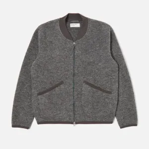 Universal Works Zip Bomber - Grey Marl