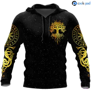 Viking Tree Of Life Pullover Men Viking Hoodie Women Viking Hoodie 3D Full Print