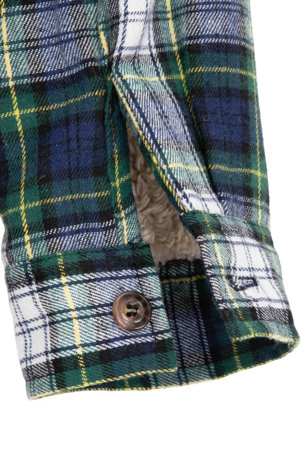 Women's Sherpa-Lined Flannel Jacket Full Zip Up Hooded Plaid Shirt