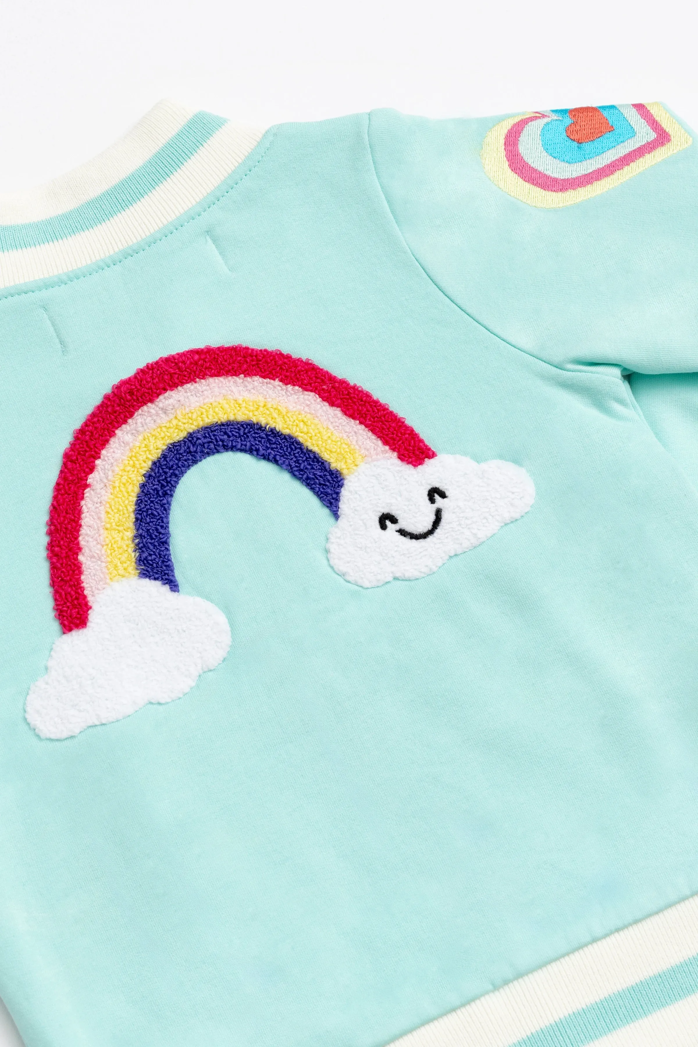 Zip Bomber Jacket_Paris Hilton Happy Rainbows