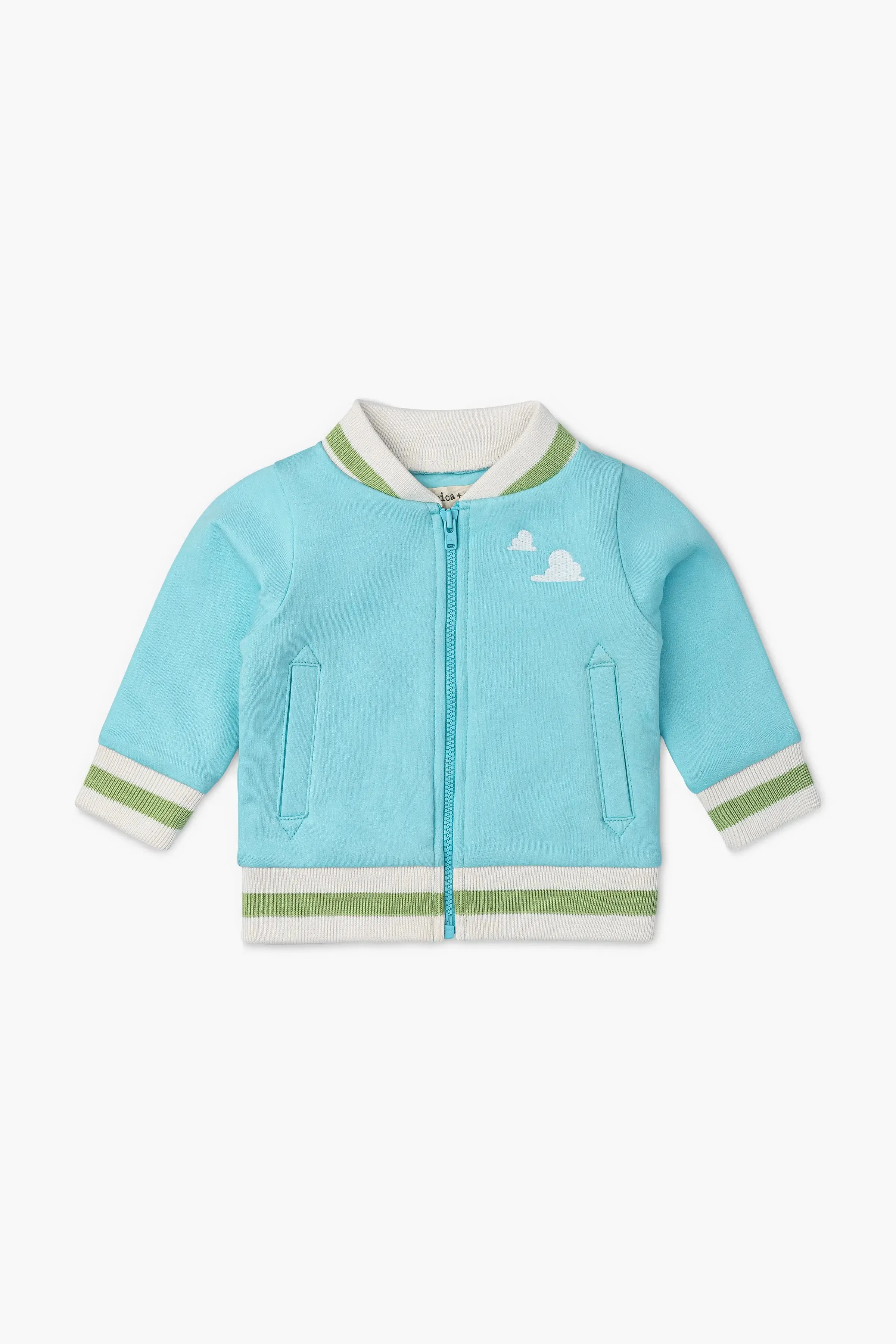 Zip Bomber Jacket_Toy Story Friends on Light Blue